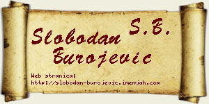 Slobodan Burojević vizit kartica